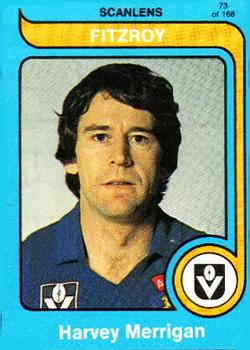 1980 Scanlens VFL #73 Harvey Merrigan Front